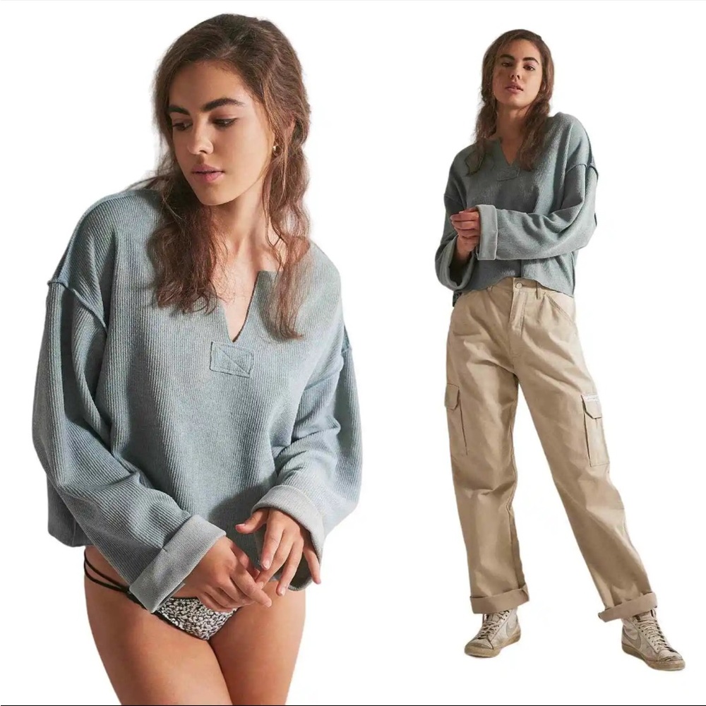Urban Outfitters UO Oversized Jax Inside Out Sweatshirt